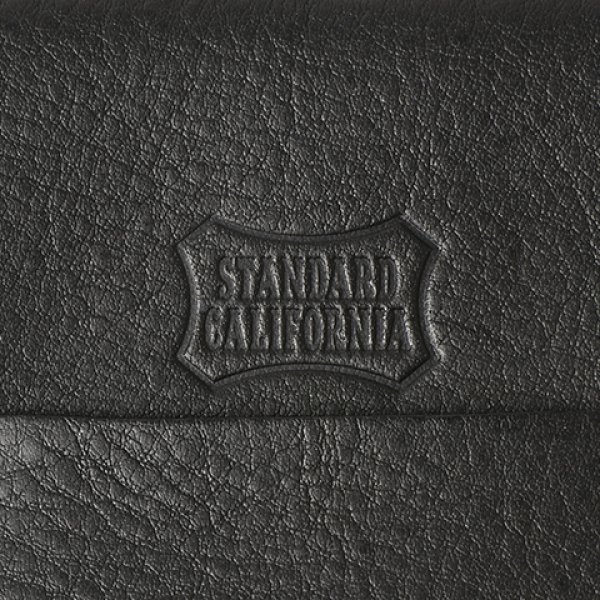 画像4: （STANDARD CALIFORNIA/スタンダードカリフォルニア） Button Works × SD Leather Card Case  BLACK/LIGHT BROWN (4)