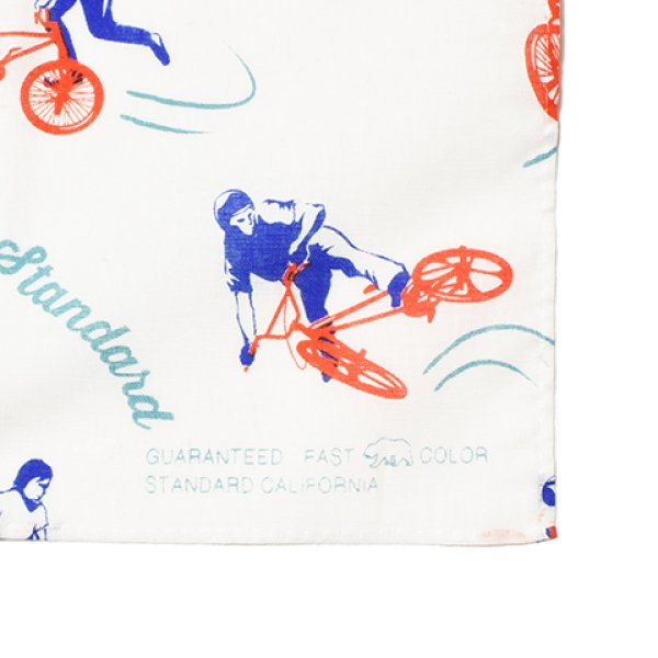画像3: (STANDARD CALIFORNIA/スタンダードカリフォルニア) SD BMX Bandana ホワイト/ブラック (3)