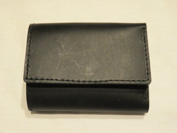 画像1: ■ロングディスタンス（LONGDISTANCE)■Buttero Leather Mini Wallet■ブラック■日本製 (1)