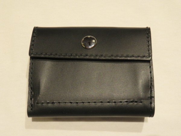 画像2: ■ロングディスタンス（LONGDISTANCE)■Buttero Leather Mini Wallet■ブラック■日本製 (2)