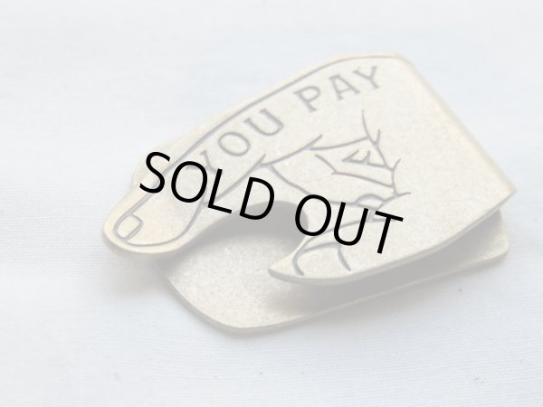 画像4: button works / ボタンワークス■YOU PAY MONEY CLIP / ユーペイマネークリップ (真鍮/黒)■クリックポスト対応商品（送料198円） (4)
