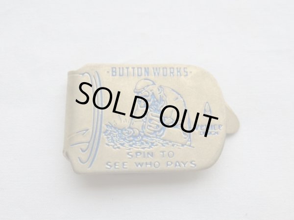 画像3: button works / ボタンワークス■YOU PAY MONEY CLIP / ユーペイマネークリップ (真鍮/青)■クリックポスト対応商品（送料198円） (3)