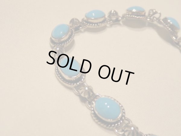 画像3: ■インディアンジュエリー■NAVAJO族（ナバホ族）■T-BAR BRACELET（ターコイズ、アンブレラ）ブレスレット（NAVAJO-B-008)■ハンドメイド■アリゾナ北部現地買付 (3)