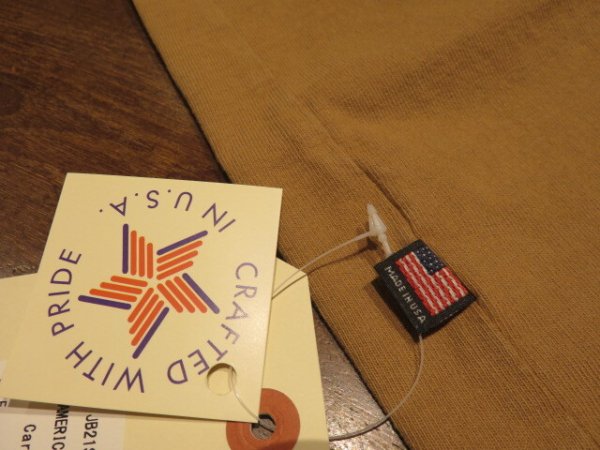 画像4: ジャクソンマティス（JACKSON MATISSE) JACKSON BLACKライン  AMERICAN MADE Tee  キャメル  M/Lサイズ (4)