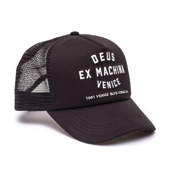 画像1: Deus Ex Machina(デウス エクス マキナ) Venice Address Trucker (BLACK) (1)