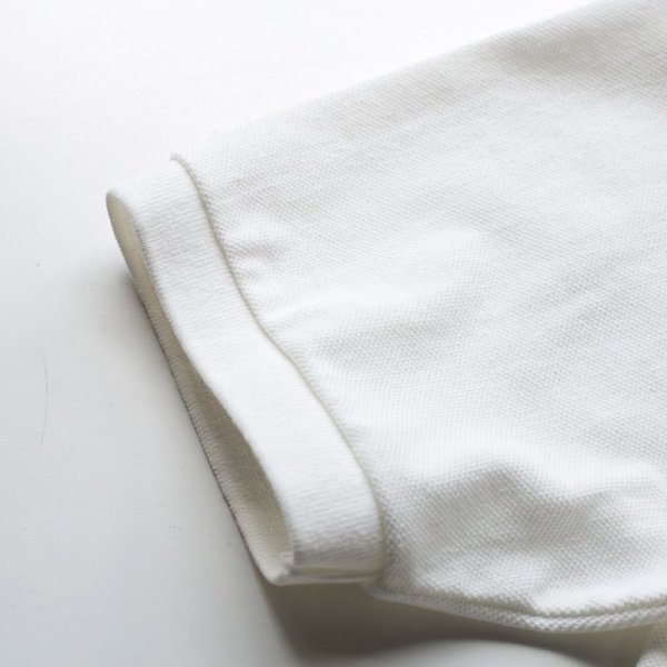 画像7: SALE 30%OFF (TURN ME ON / ターンミーオン)  雑誌BLUE.掲載 制菌加工鹿の子ポロ  (WHITE)  (MENS)M/Lサイズ (7)