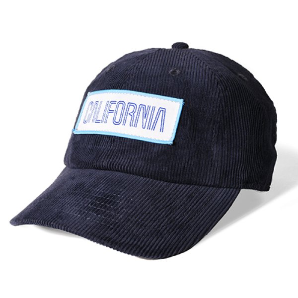 画像1: SALE 20%OFF（CALIFOLKS/カリフォークス)  CALIFOLKS Corduroy Logo Patch CAp　ネイビー (1)