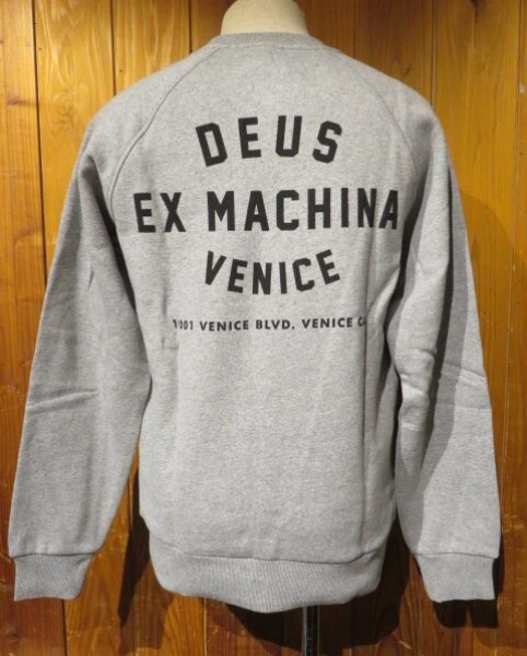 画像1: Deus Ex Machina(デウス エクス マキナ) Venice Address Crew  (Gray)（メンズ）S/M/Lサイズ (1)