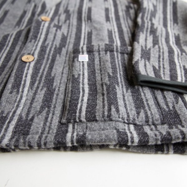 画像5: SALE 30%OFF (TURN ME ON / ターンミーオン) ネイティブ柄カーディガン(CHARCOAL) (MENS)M/Lサイズ (5)
