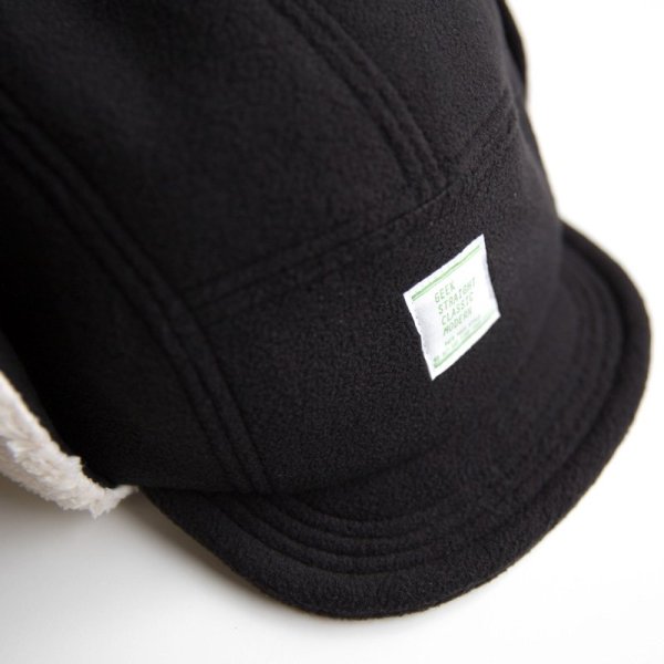 画像2: TURN ME ON（ターンミーオン) イヤーフラップ 裏ボアキャップ (BLACK) (2)