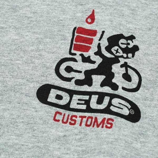 画像4: SALE 20%OFF  (Deus Ex Machina/デウス エクス マキナ) FOSSIL FUEL CREW  (GREY MARLE)（メンズ）S/M/Lサイズ (4)