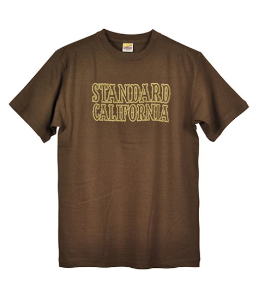 画像1: （STANDARD CALIFORNIA/スタンダードカリフォルニア）SD Basic Logo T　ブラウン（メンズ）M/Lサイズ  (1)