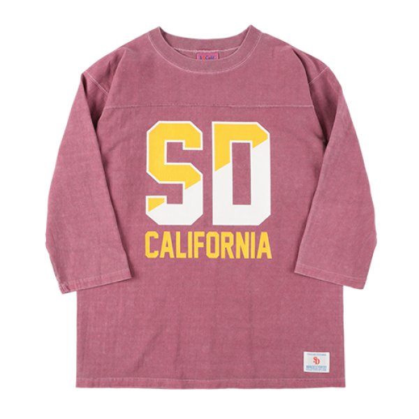 画像1: SALE 20%OFF (STANDARD CALIFORNIA/スタンダードカリフォルニア) SD Heavyweight Football Logo T■バーガンディ■（メンズ）M/L/XLサイズ (1)