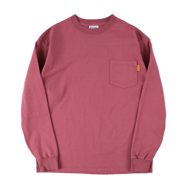 画像1: (STANDARD CALIFORNIA/スタンダードカリフォルニア) SD Heavyweight Pocket Long Sleeve T■バーガンディ■（メンズ）M/L/XLサイズ (1)