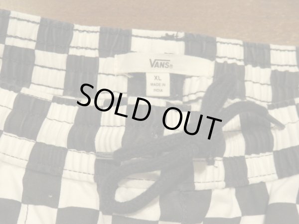 画像4: ■バンズ(VANS)■チェッカー柄イージーパンツ■ブラック×ホワイト■(Vendor) XLサイズ (4)