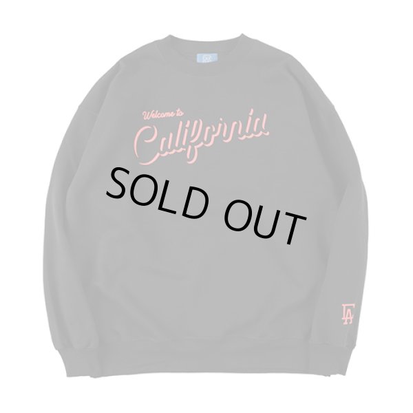 画像1: SALE 20%OFF（CALIFOLKS/カリフォークス）CALIFOLKS Crew Neck Sweat (Black)（メンズ）M/Lサイズ  (1)