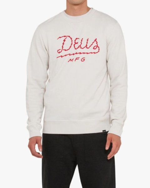 画像3: SALE 20%OFF  (Deus Ex Machina/デウス エクス マキナ)  LIVEWIRE CREW  (Vintage White)（メンズ）S/M/Lサイズ (3)