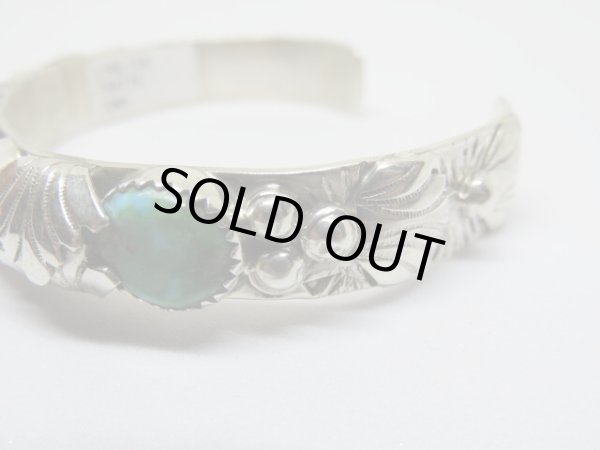 画像5: インディアンジュエリー■ZUNI族（ズニ族）LYOLITA TSATTE■バングル（ZUNI-B-0031) ソノランゴールドターコイズ (5)