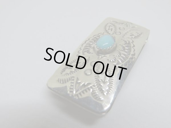 画像4: ■インディアンジュエリー■NAVAJO族（ナバホ族）■マネークリップ■シルバー、ターコイズ■ハンドメイド■クリックポスト対応商品（送料185円） (4)