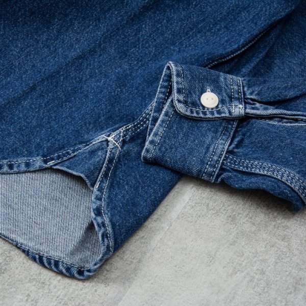 画像3: SALE 20%OFF (Deus Ex Machina / デウス エクス マキナ) BOSTON DENIM SHIRT   BLUE INDIGO（メンズ）S/M/Lサイズ (3)