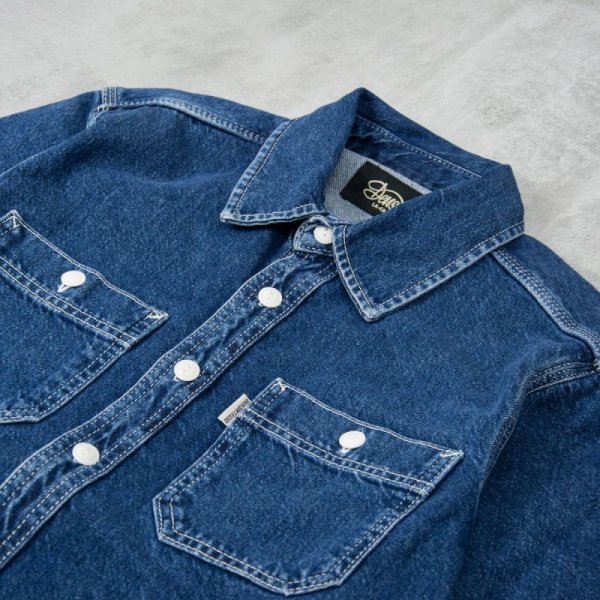 画像2: SALE 20%OFF (Deus Ex Machina / デウス エクス マキナ) BOSTON DENIM SHIRT   BLUE INDIGO（メンズ）S/M/Lサイズ (2)