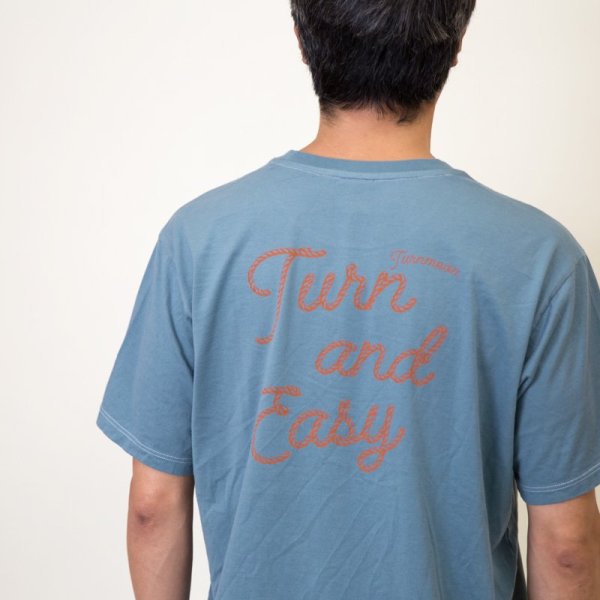 画像1: TURN ME ON（ターンミーオン) TURN AND EASY TEE (D.BLUE) (MENS)M/Lサイズ (1)