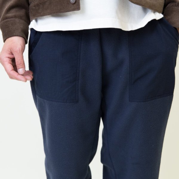 画像2: SALE20%OFF (TURN ME ON / ターンミーオン) フリースベイカーイージーパンツ (NAVY) (MENS) M/L/XLサイズ (2)