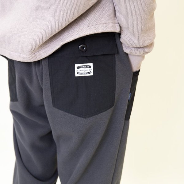 画像2: SALE20%OFF (TURN ME ON / ターンミーオン)  フリースベイカーイージーパンツ (CHARCOAL) (MENS) M/L/XLサイズ (2)