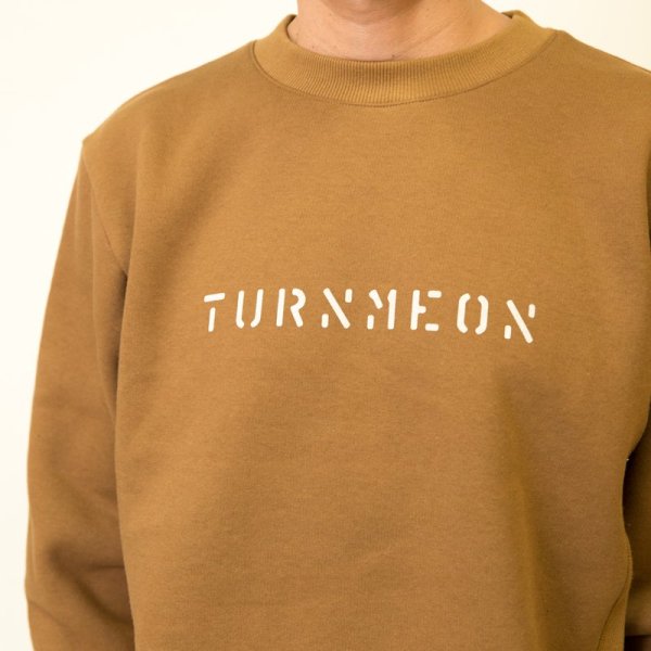 画像3: SALE20%OFF (TURN ME ON / ターンミーオン)　サイドリブクルーネックスウェット(CAMEL)  (MENS)M/Lサイズ (3)