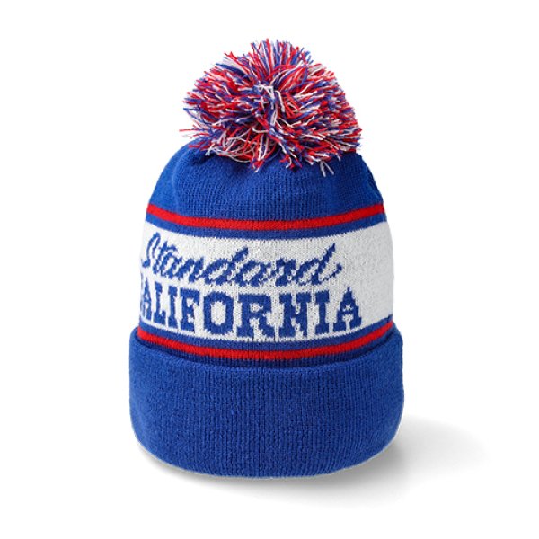 画像1: (STANDARD CALIFORNIA/スタンダードカリフォルニア) SD Logo Watch Cap　ブルー (1)