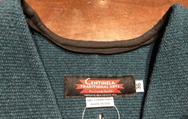 画像3: SALE20%OFF『CENTINELA/センチネラ』チマヨベスト (グリーン)  サイズ３６ (3)