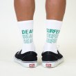 画像1: TURN ME ON（ターンミーオン)　『DEAR SURFER』ソックス WHITE/GREEN ■クリックポスト対応アイテム（送料198円） (1)