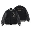 画像1: （STANDARD CALIFORNIA/スタンダードカリフォルニア）SD Varsity Jacket　BLACK（メンズ）M/Lサイズ (1)