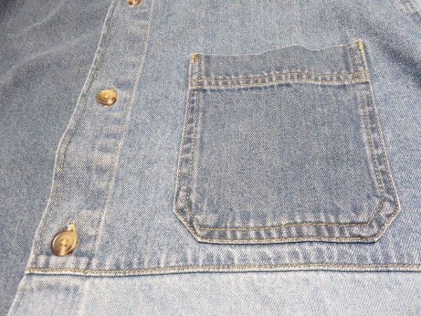 画像5: ■バンズ（VANS)■デニムカバーオールジャケット■メンズ（L）サイズ (5)