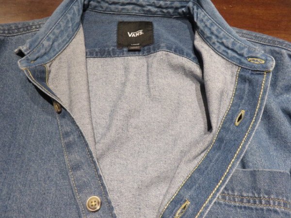 画像4: ■バンズ（VANS)■デニムカバーオールジャケット■メンズ（L）サイズ (4)