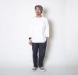 画像5: TURN ME ON（ターンミーオン)　カットオフ9分袖TEE(WHITE)  (MENS)M/Lサイズ (5)