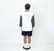 画像3: TURN ME ON（ターンミーオン)　配色切替9分袖TEE(WHITE/CHARCOAL)  (MENS)M/Lサイズ (3)