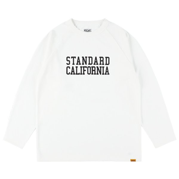 画像1: (STANDARD CALIFORNIA/スタンダードカリフォルニア) SD Tech Dry Logo Long Sleeve T■White■（メンズ）M/L/XLサイズ (1)