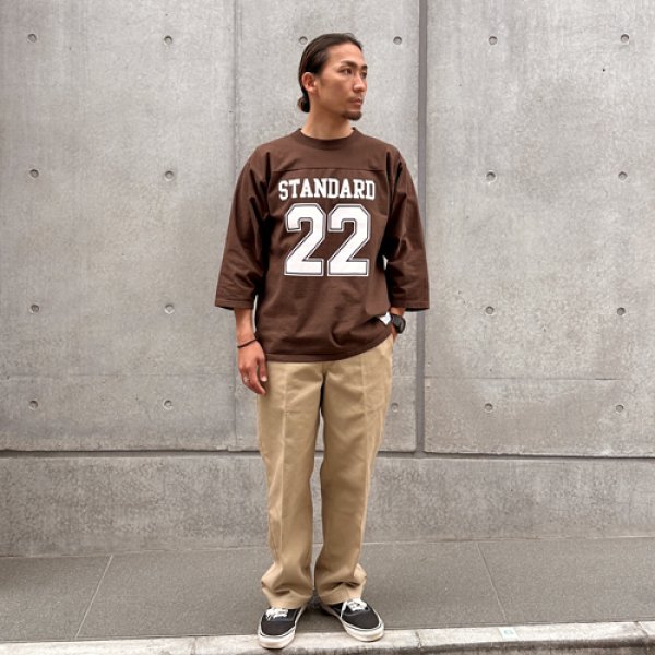 画像2: SALE20%OFF (STANDARD CALIFORNIA/スタンダードカリフォルニア) SD Heavyweight Football Logo T■Brown■（メンズ）M/L/XLサイズ (2)