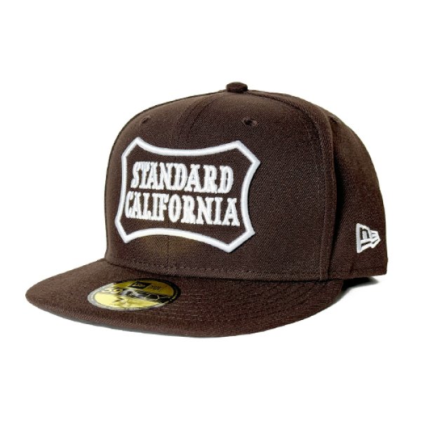 画像1: （STANDARD CALIFORNIA/スタンダードカリフォルニア）NEW ERA × SD 59Fifty Logo Cap　ブラウン (1)