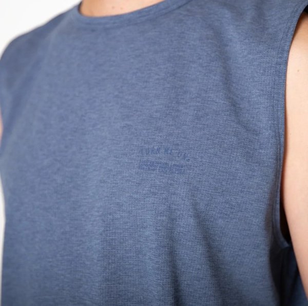 画像2: TURN ME ON（ターンミーオン) 定番ロゴ水陸両用ノースリーブ TEE(BLUE) (MENS)M/L/XLサイズ (2)