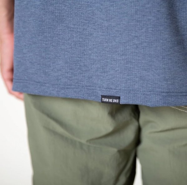 画像7: TURN ME ON（ターンミーオン) 定番ロゴ水陸両用ノースリーブ TEE(BLUE) (MENS)M/L/XLサイズ (7)