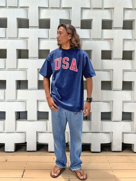 画像2: 20%OFF（STANDARD CALIFORNIA/スタンダードカリフォルニア）SD United We Standard T　ネイビー（メンズ）S/M/L/XLサイズ  (2)