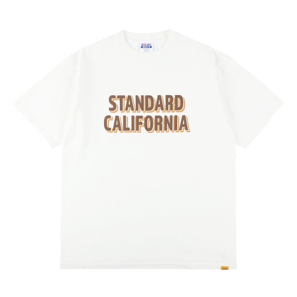 画像1: （STANDARD CALIFORNIA/スタンダードカリフォルニア）SD Heavyweight Sign Paint Logo T　ホワイト（メンズ）S/M/L/XLサイズ  (1)