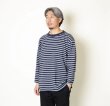 画像5: TURN ME ON（ターンミーオン)　ボーダー9分袖ポケットTEE (NAVY)  (MENS)M/Lサイズ (5)