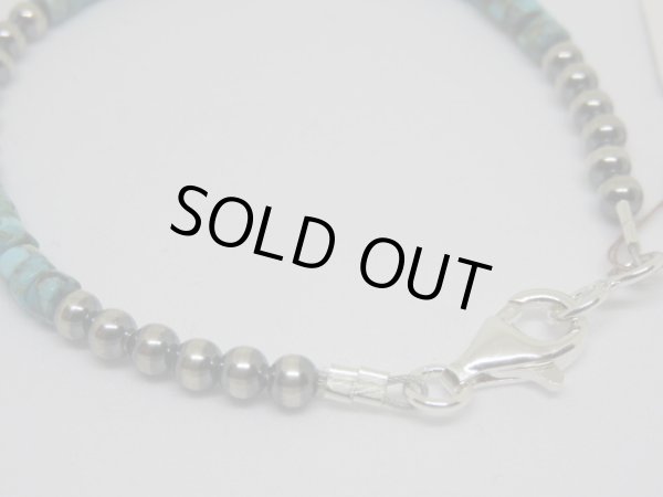 画像3: ■インディアンジュエリー■NAVAJO族（ナバホ族）■ターコイズブレスレット （NAVAJO-B-022)■ハンドメイド■アリゾナ北部現地買付 (3)