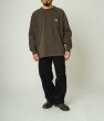 画像7: (BIG MIKE/ビッグマイク) 10OZ Sunglasses 3 Pocket L/S Tee■SUMI■（メンズ）M/L/XLサイズ (7)