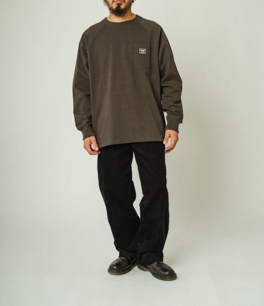 画像7: (BIG MIKE/ビッグマイク) 10OZ Sunglasses 3 Pocket L/S Tee■SUMI■（メンズ）M/L/XLサイズ (7)