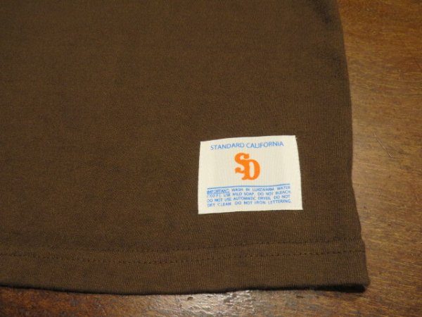 画像5: SALE20%OFF (STANDARD CALIFORNIA/スタンダードカリフォルニア) SD Heavyweight Football Logo T■Brown■（メンズ）M/L/XLサイズ (5)