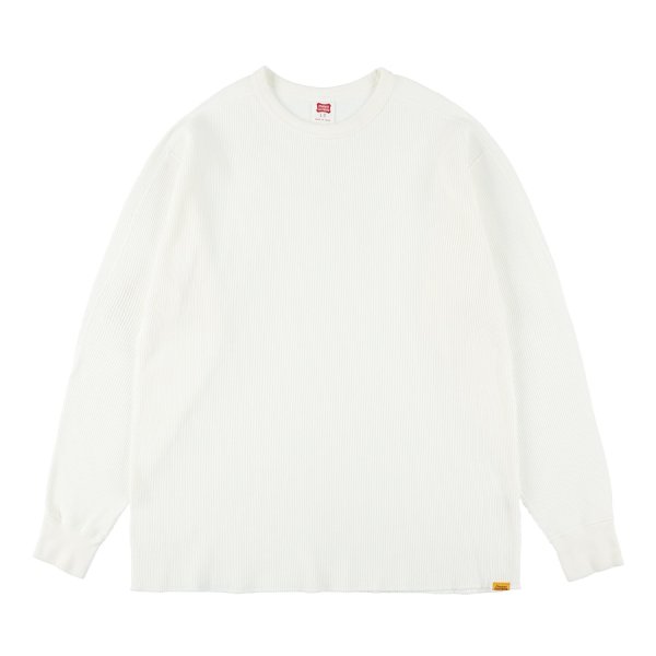 画像1: (STANDARD CALIFORNIA/スタンダードカリフォルニア) SD Waffle Thermal Long Sleeve T■White■（メンズ）M/L/XLサイズ (1)